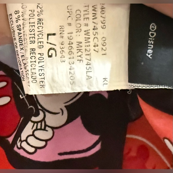 Disney Minnie Mickey Valentine Scrub Top L Red Love XOXO Nurse - Picture 3 of 11